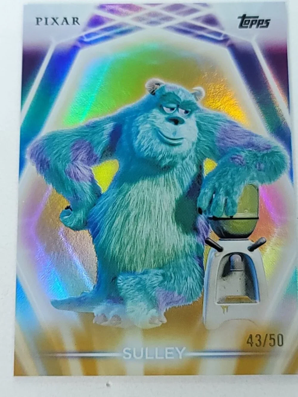 Sulley Topps 2026 Disney Neon Gold Holo Parallel Limited 43/50 - Picture 1 of 4